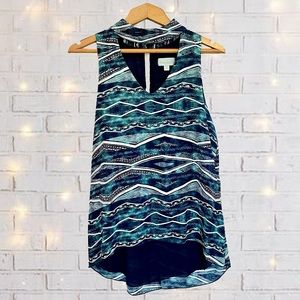 V-Neck Cutout Sleeveless Top